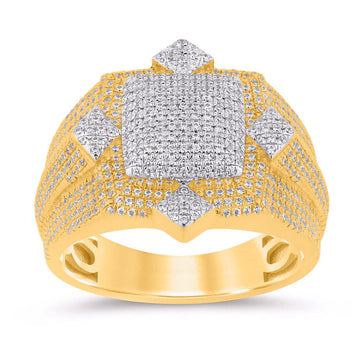 10 Karat Yellow Gold 0.90 Carat Diamond Fashion Men's Ring-0329220-YG