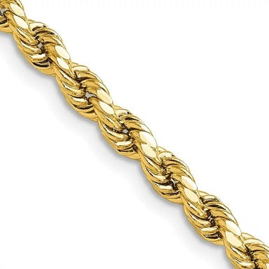 SOLID GOLD ROPE CHAIN 1.5MM