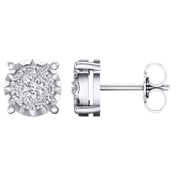 10KT White Gold 0.40 Carat Fashion Earrings-0127147-WG