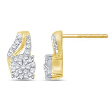 10KT Yellow Gold 0.23 Carat Fashion Earrings-0129528-YG