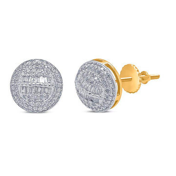 10KT Yellow Gold 0.40 Carat Round Earrings-0129957-YG