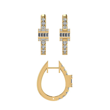 10KT Yellow Gold 1.00 Carat Classic Hoops-0130041-YG