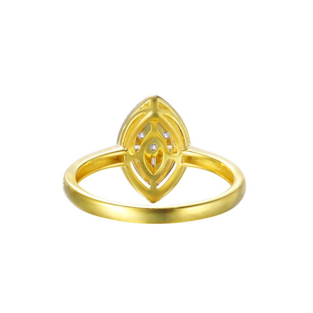 10KT All Yellow Gold 0.25 Carat Marquise Ladies Ring-0225691-ALY