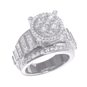 10KT White Gold 2.50 Carat Cinderella Ladies Ring-0226125-WG