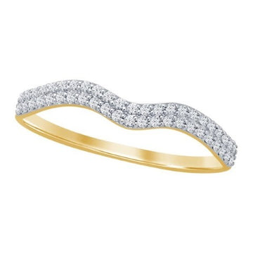 10KT Yellow Gold 0.15 Carat Classic Ladies Ring-0229677-YG