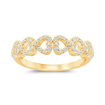 10KT Yellow Gold 0.24 Carat Fashion Ladies Ring-0229974-YG