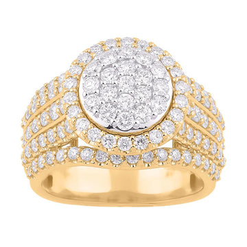 10KT Two-Tone (Yellow and White) Gold 2.00 Carat Round Ladies Ring-0229979-YW