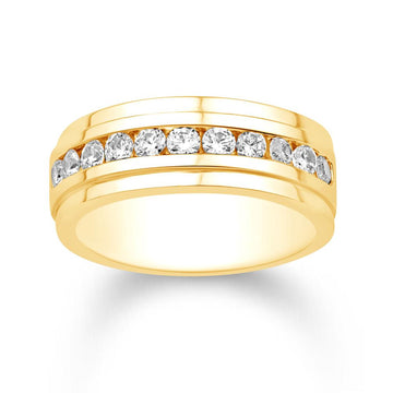 10KT Yellow Gold 0.94 Carat Classic Mens Band-0232354-YG