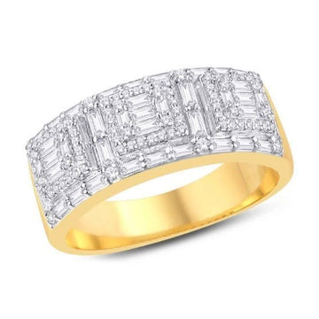 10KT Yellow Gold 1.09 Carat Classic Mens Ring-0325409-YG