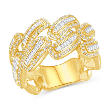 10KT All Yellow Gold 1.29 Carat Fashion Mens Ring-0325767-ALY