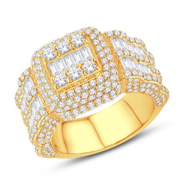 10KT All Yellow Gold 5.00 Carat Fashion Mens Ring-0325993-ALY