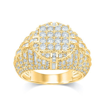 10KT All Yellow Gold 3.00 Carat Classic Mens Ring-0329953-ALY