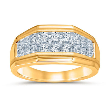 10KT Yellow Gold 1.37 Carat Mens Ring-0350014-YG