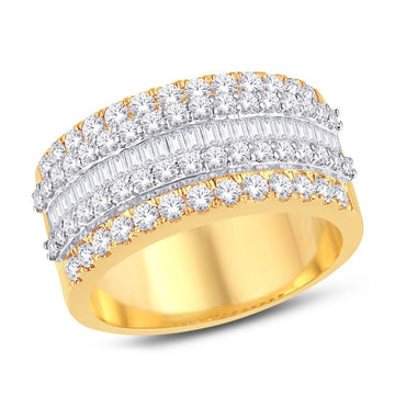 10KT Two-Tone (Yellow and White) Gold 2.06 Carat Classic Mens Band-0625920-YW