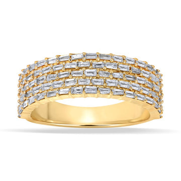 10KT Yellow Gold 1.26 Carat Fancy Mens Band-0650011-YG