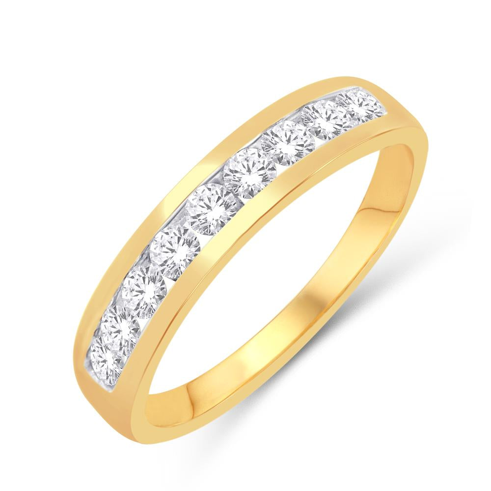 10KT Yellow Gold 1.00 Carat Classic Ladies Band-0725609-YG