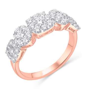 10KT Rose Gold 1.00 Carat Fashion Ladies Band-0726007-RG