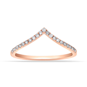 10KT Rose Gold 0.14 Carat Fashion Ladies Band-0750006-RG