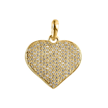 10KT All Yellow Gold 0.23 Carat Heart Pendant-0825412-ALY