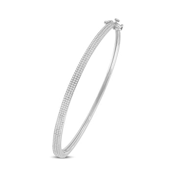 10KT White Gold 0.66 Carat Classic Bangle-0825453-WG