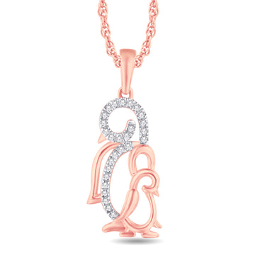 10KT Rose Gold 0.06 Carat Fashion Pendant-0825913-RG