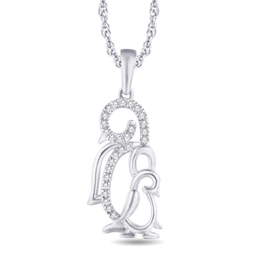 10KT White Gold 0.06 Carat Fashion Pendant-0825913-WG