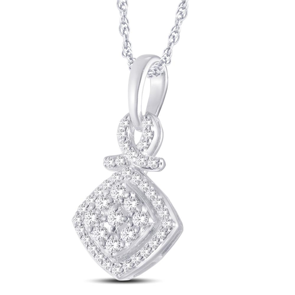 10KT White Gold 0.21 Carat Fashion Pendant-0826862-WG