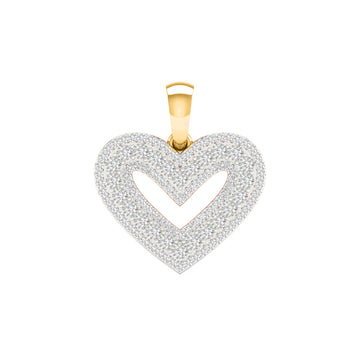 10KT Yellow Gold 0.33 Carat Heart Pendant-0827936-YG