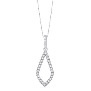 10KT White Gold 0.25 Carat Fashion Pendant-0832078-WG