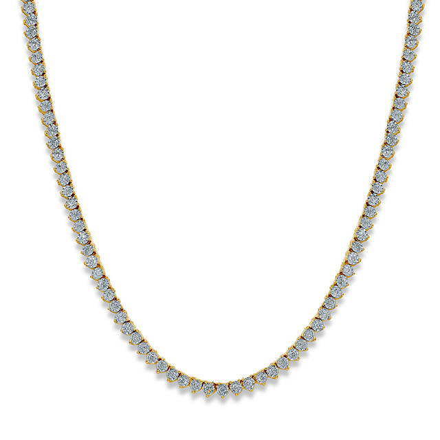 10KT 2.01-2.20CT D-NECKLACE "24 INCH"