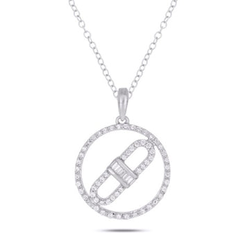 10KT White Gold 0.26 Carat Fashion Pendant-0842140-WG