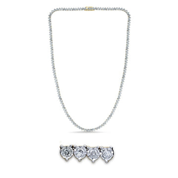 10K 7.26-7.33CT D-NECKLACE