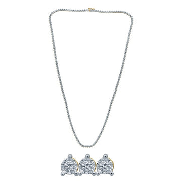 10K 4.21- 4.44CT D- NECKLACE