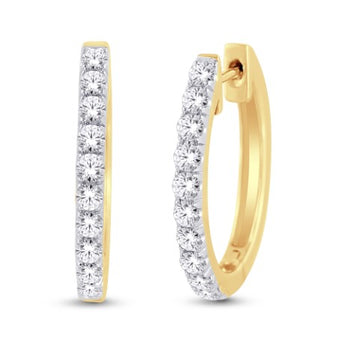 10KT Yellow Gold 0.25 Carat Classic Hoop-0925169-YG