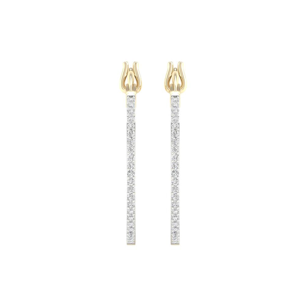 10KT Yellow Gold 0.25 Carat Classic Hoops-0927013-YG