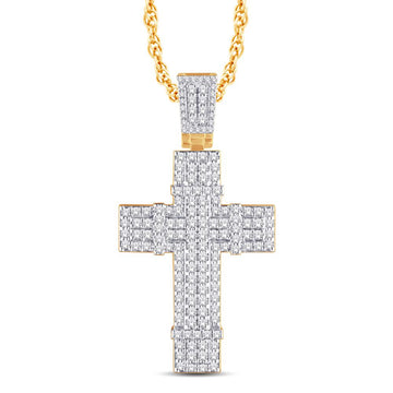 10KT All Yellow Gold 1.50 Carat Cross Hiphop-1025972-ALY