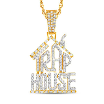 10KT Two-Tone (Yellow and White) Gold 1.38 Carat House Hiphop-1026317-YW