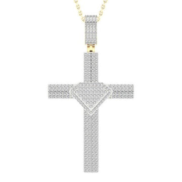 10KT Yellow Gold 1.00 Carat Cross Hiphop-1027111-YG