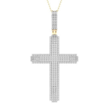 10KT Yellow Gold 1.00 Carat Cross Hiphop-1027119-YG