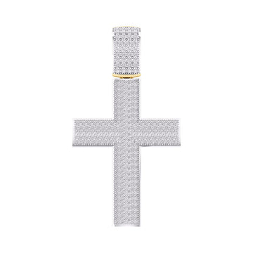 10KT Yellow Gold 0.58 Carat Cross Hiphop-1027130-YG