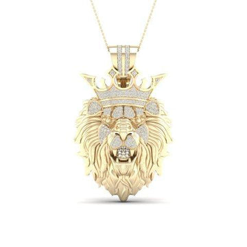 10K 0.50CT D-LION HEAD