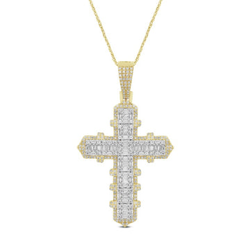 10KT Yellow Gold 1.00 Carat Cross Hiphop-1029595-YG