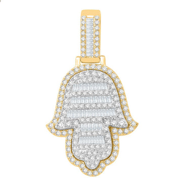 10KT Two-Tone (Yellow and White) Gold 1.87 Carat Hamsa Hiphop-1032050-YW