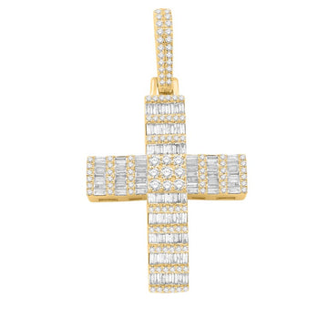 10KT Yellow Gold 1.41 Carat Cross Hiphop-1032065-YG