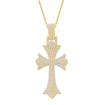 10KT Yellow Gold 1.40 Carat Cross Hiphop-1032091-YG