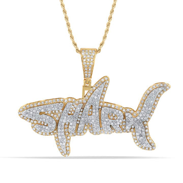 10KT Two-Tone (Yellow and White) Gold 1.47 Carat Shark Hiphop-1050049-YW