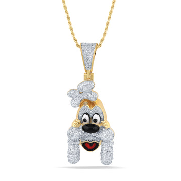 10KT Two-Tone (Yellow and White) Gold 0.65 Carat Goofy Hiphop-1050062-YW