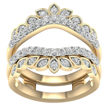 10KT Yellow Gold 0.75 Carat Ring Guard-2027003-YG