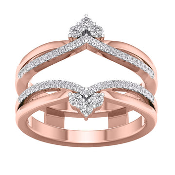 10KT Rose Gold 0.33 Carat Ring Guard-2027004-RG