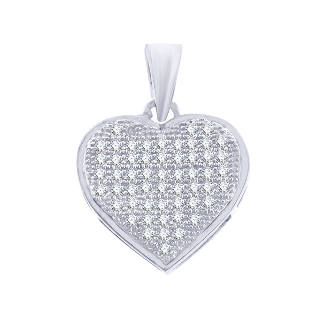 10K 0.17CT D-HEART CHARMS